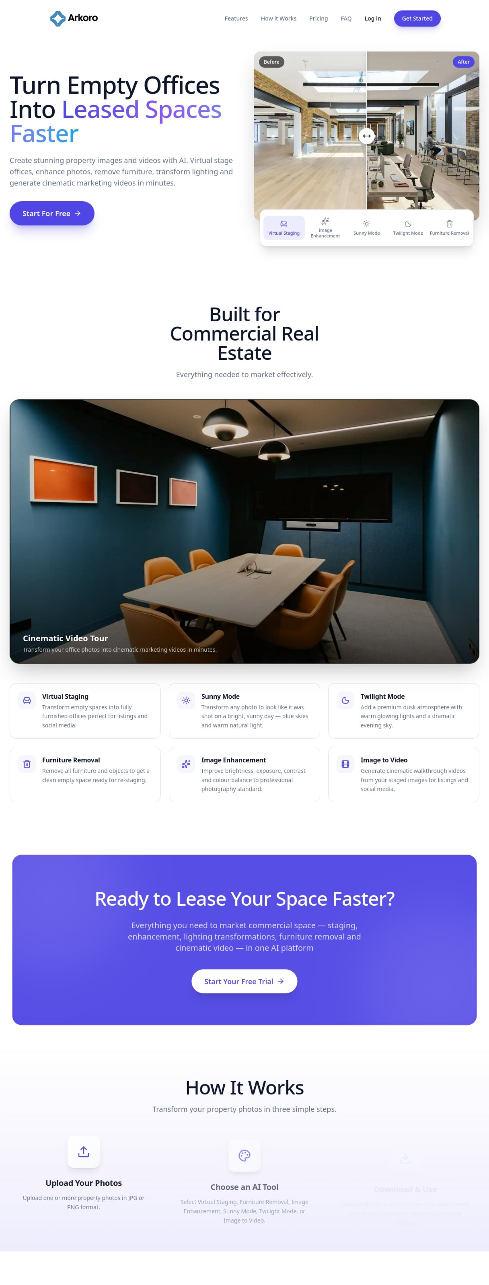 Arkoro turning commercial property photos into AI-staged leasing assets