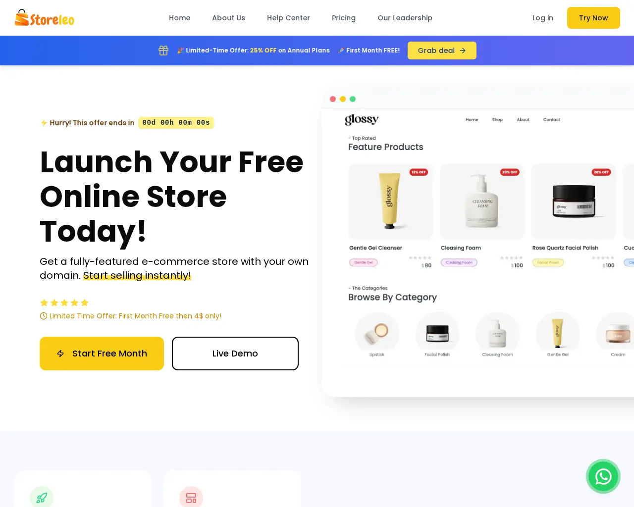 StoreLeo - E-commerce drag and drop store builder