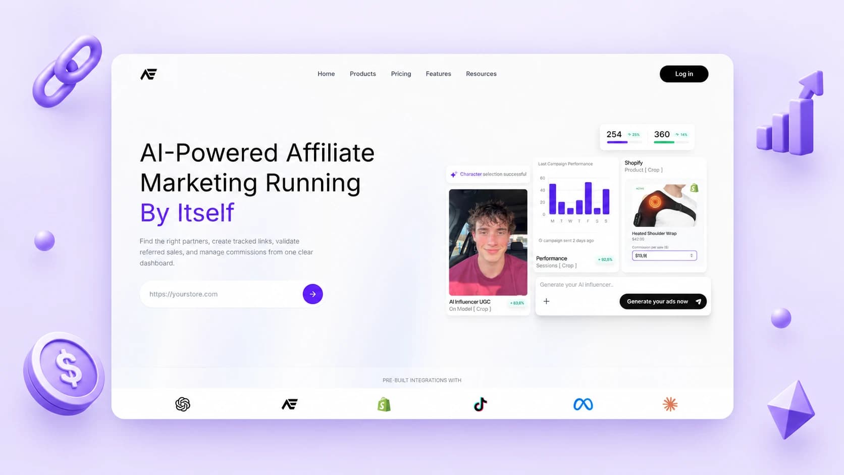 Affiliate Aura website