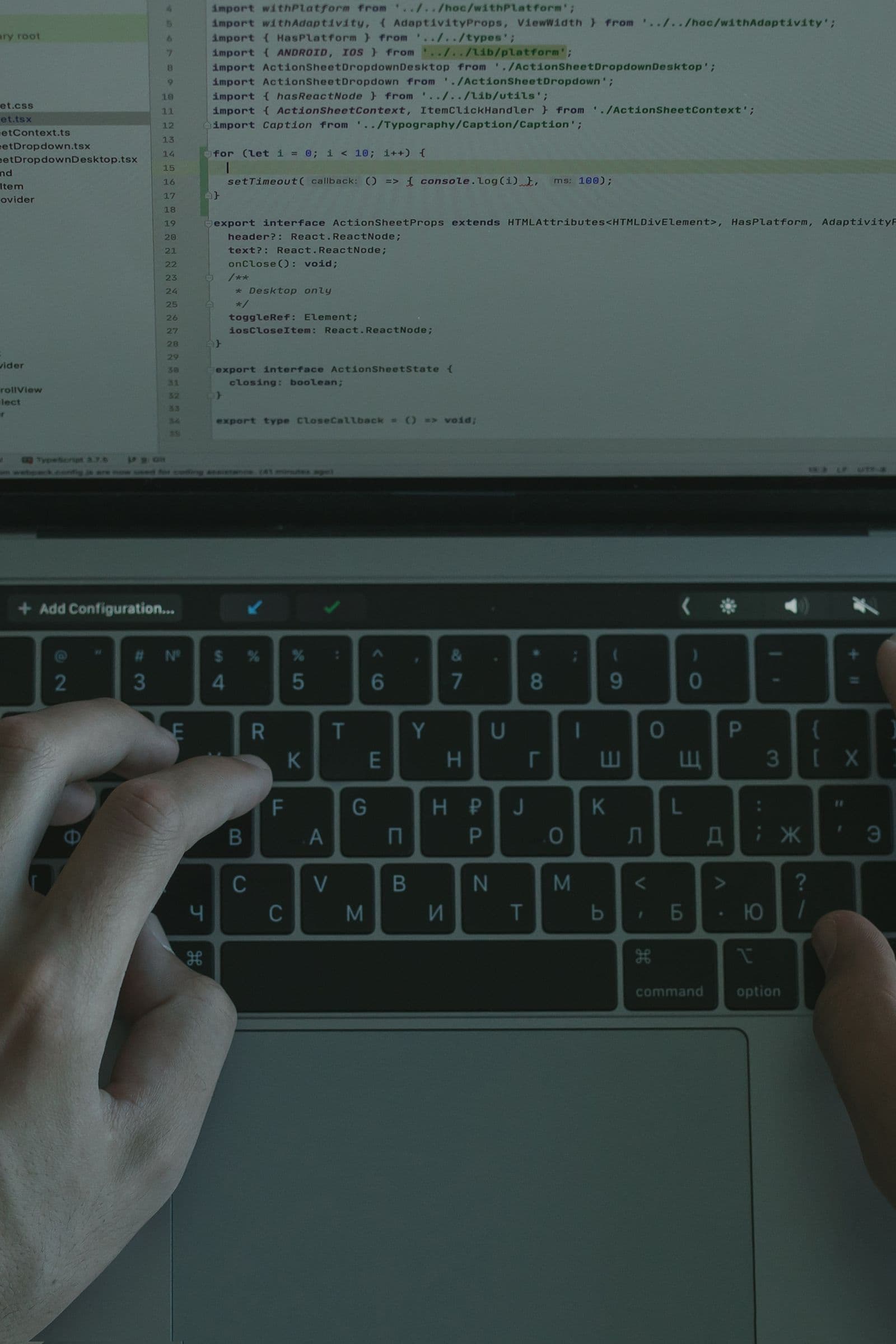 Working through the codebase