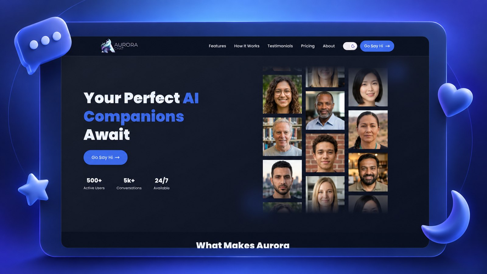 Aurora Chat website