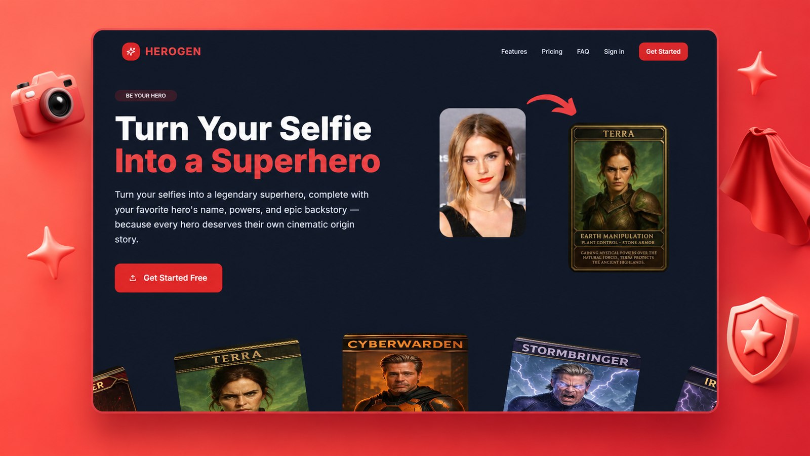 HeroGen website