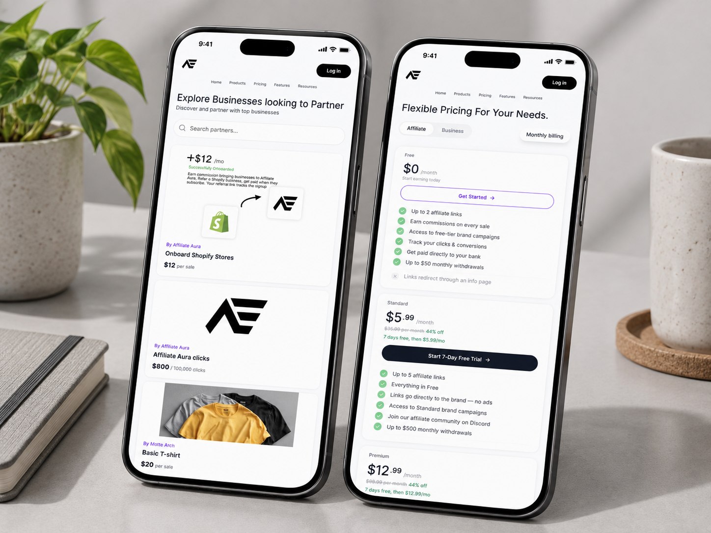 Partner Directory & Pricing — Affiliate Aura